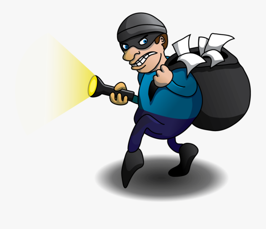 Crime Clipart Shoplifting - Burglar Png, Transparent Clipart