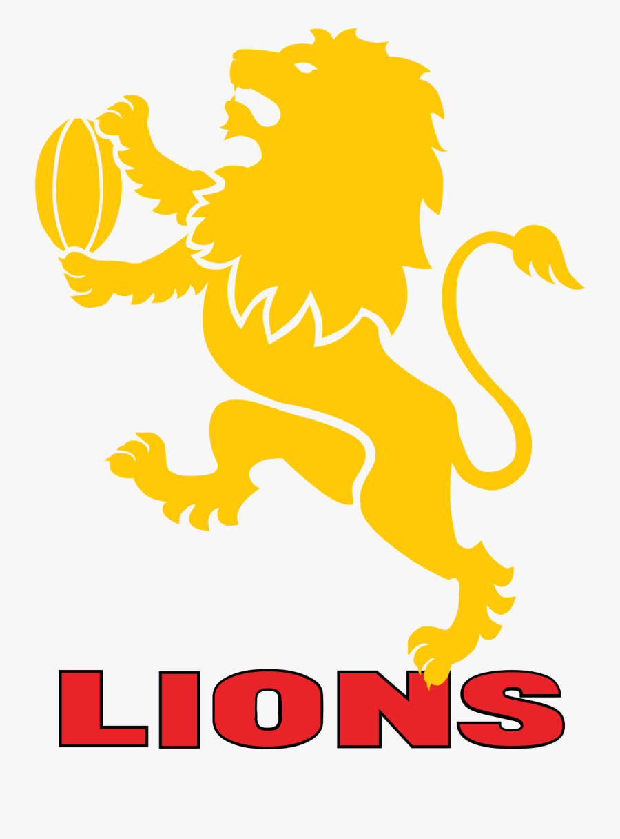Golden Lions Rugby Logo, Transparent Clipart