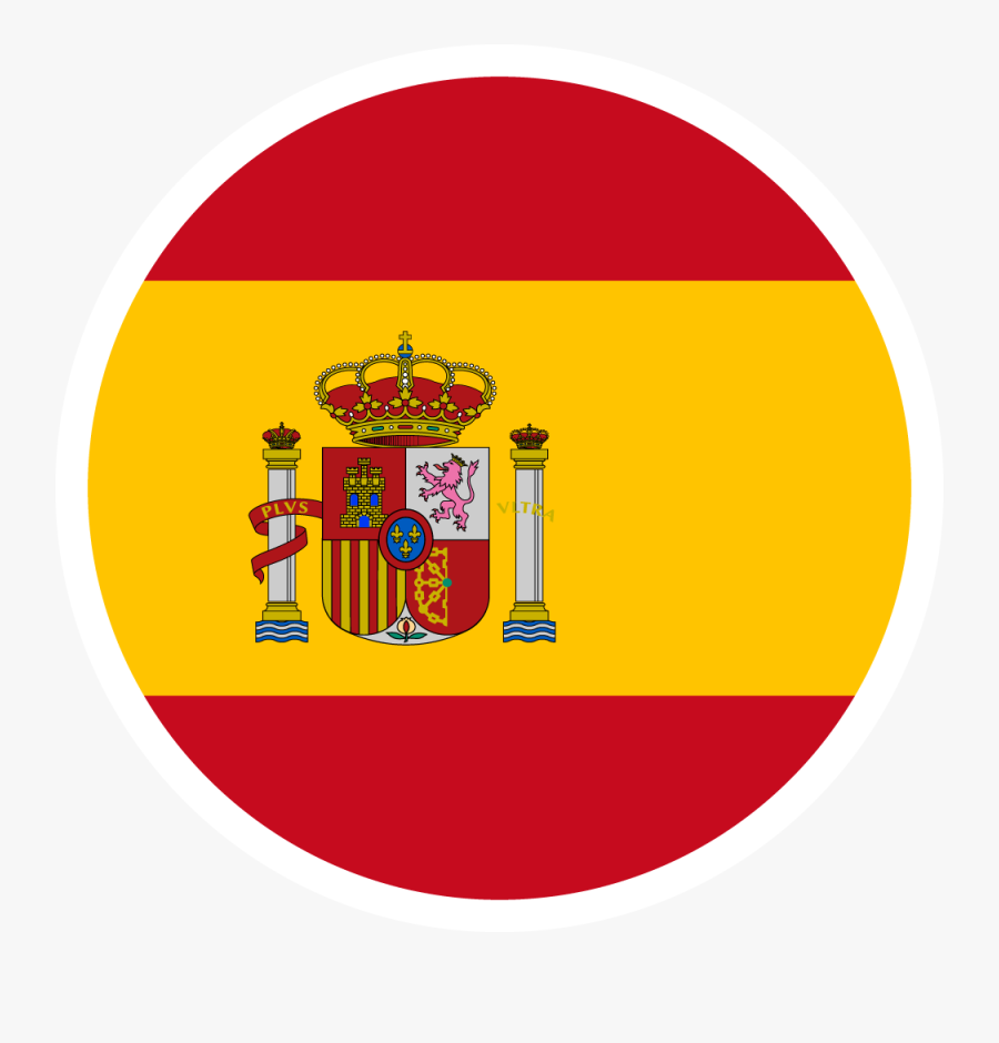 2018 Fifa World Cup Country Flags Football Logos - Spain Flag Round Icon, Transparent Clipart