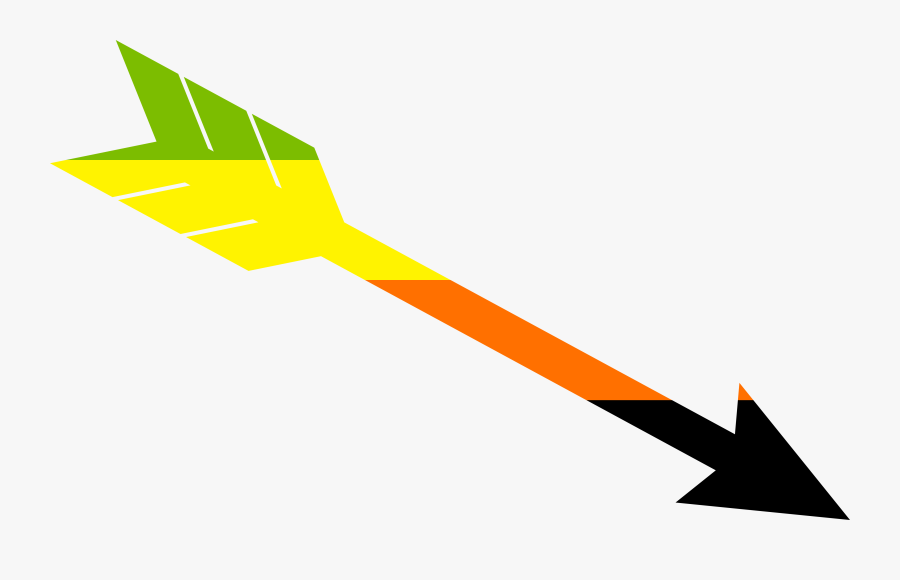 Aromantic Arrow - Omni Sexual Flag, Transparent Clipart