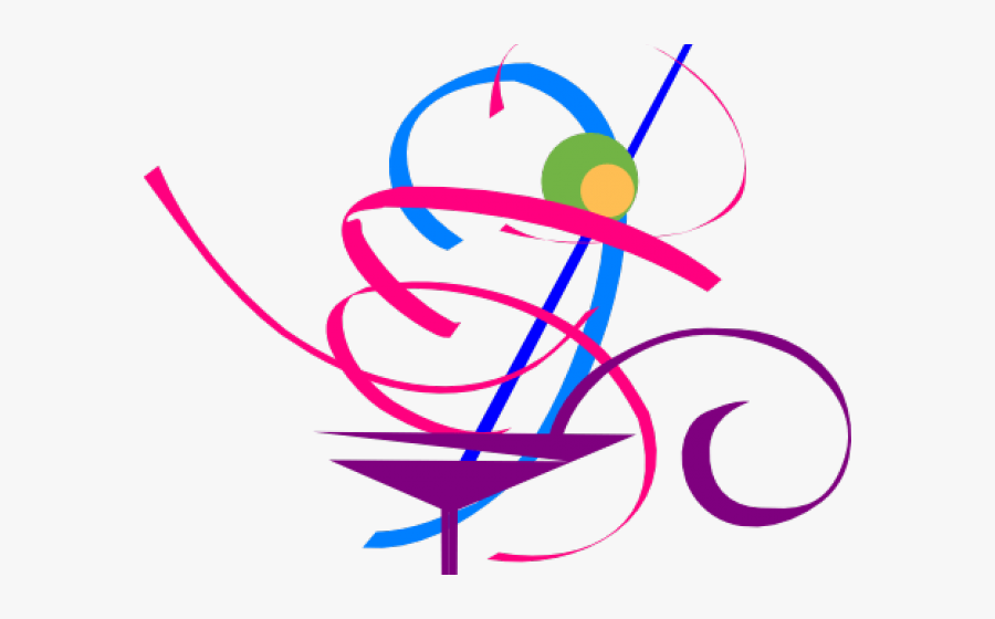 Cocktail Clipart Holiday Cocktail Party - Cocktail Glass Clip Art Black And White, Transparent Clipart