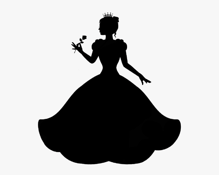 Silhouette Royalty Free Beauty - Pink Princess Silhouette Png, Transparent Clipart