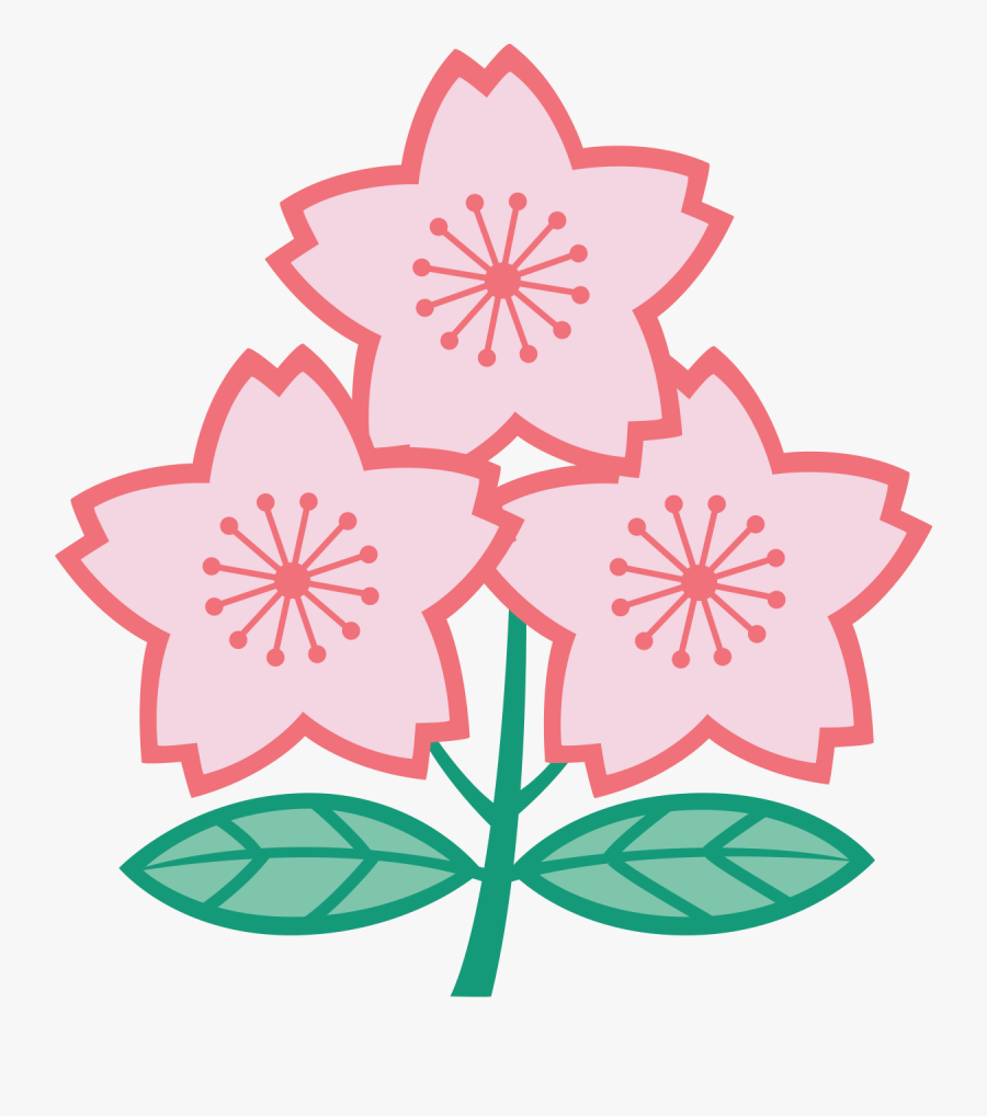 Clip Art National Flower Of Japan - Japan Rugby Union Logo, Transparent Clipart