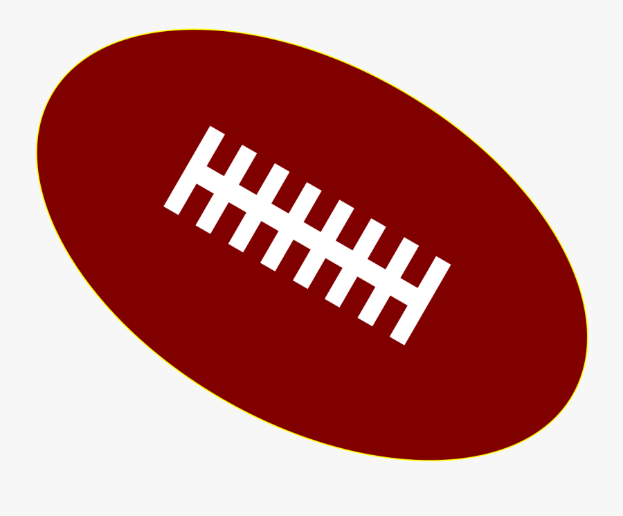 American Football Ball Red Png, Transparent Clipart