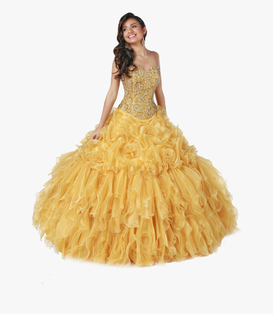 Gown Clipart Yellow Dress - Disney Inspired 15 Dresses, Transparent Clipart