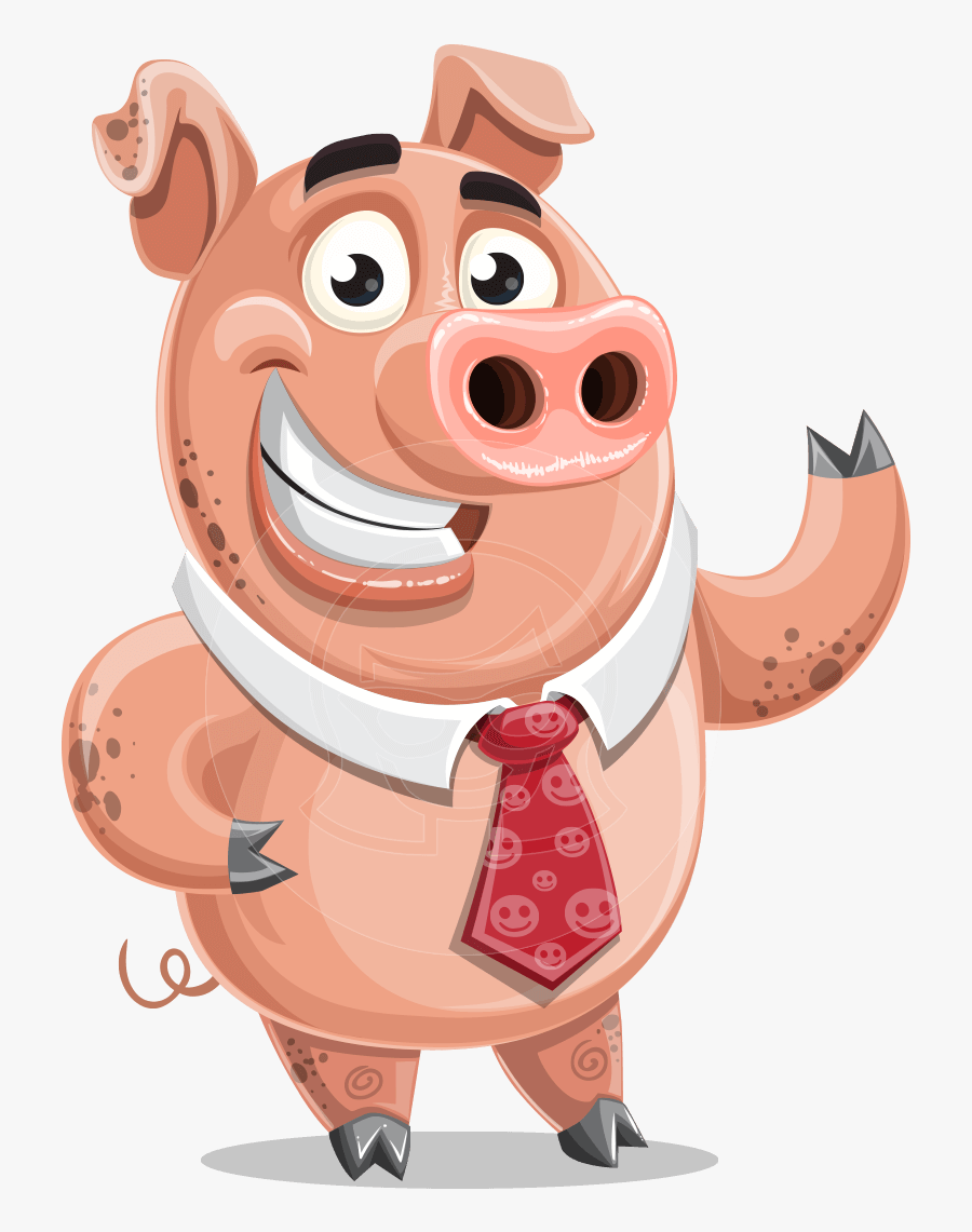 Download Pig Png Transparent Images Transparent Backgrounds - Cartoon Pig Wearing Tie, Transparent Clipart