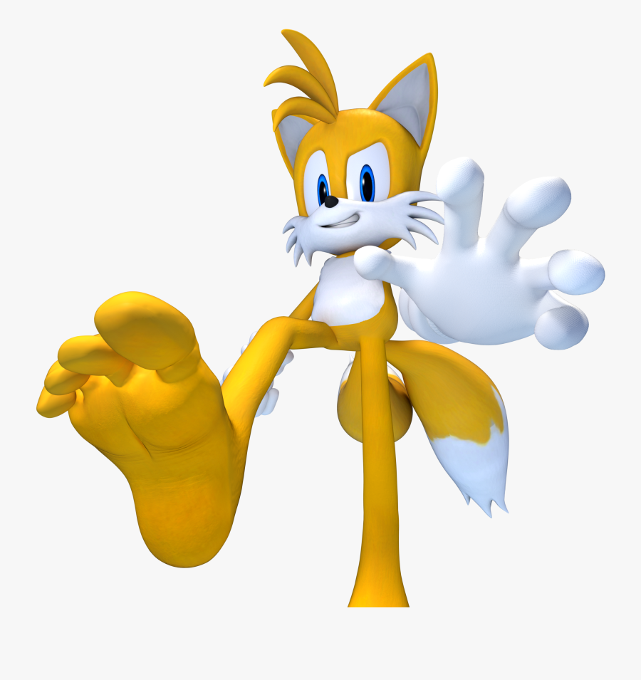 Tails The Giant By Feetymcfoot - Tails The Fox Feet, Transparent Clipart