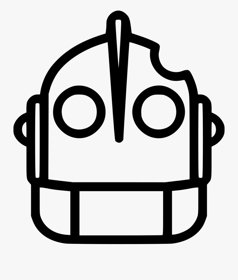 Transparent Giant Clipart Black And White - Iron Giant Clip Art, Transparent Clipart