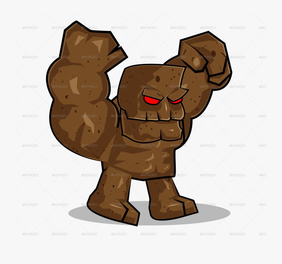Giant Stone Monster - Stone Monster 2d Game, Transparent Clipart