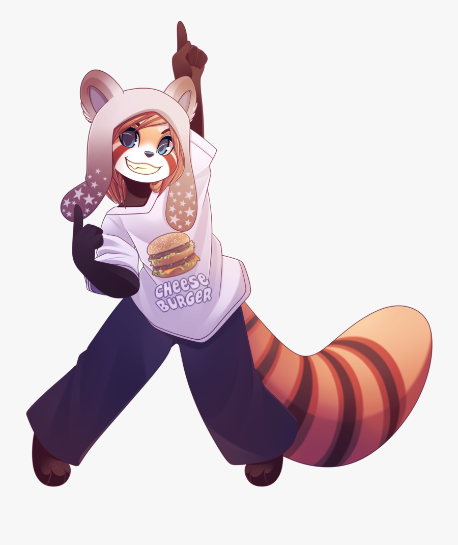 Furry Fandom Red Panda Giant Panda Drawing - Cute Red Panda Furry Art, Transparent Clipart