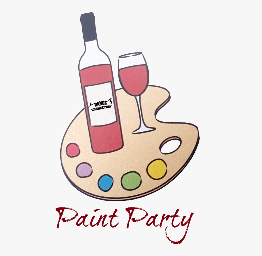 Adult Painting Party Invitation, Transparent Clipart