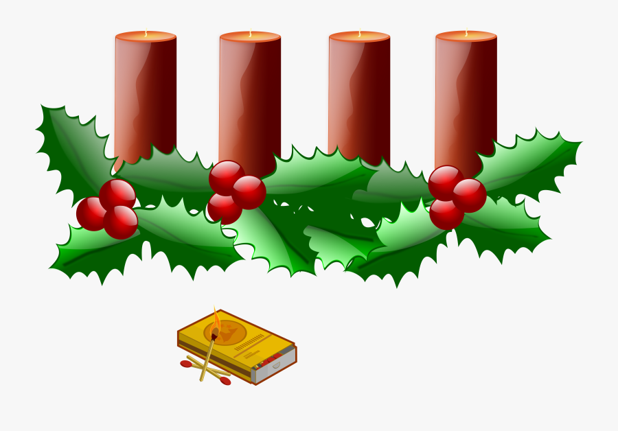 Clipart - First Advent Candle Clipart, Transparent Clipart