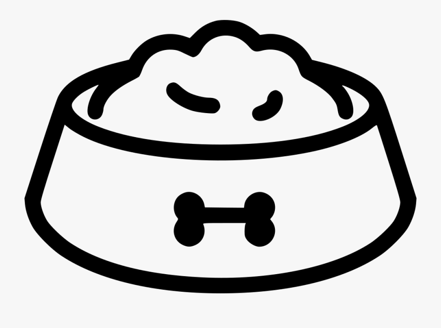 Dog Bowl Comments - Dog Food Bowl Icon, Transparent Clipart