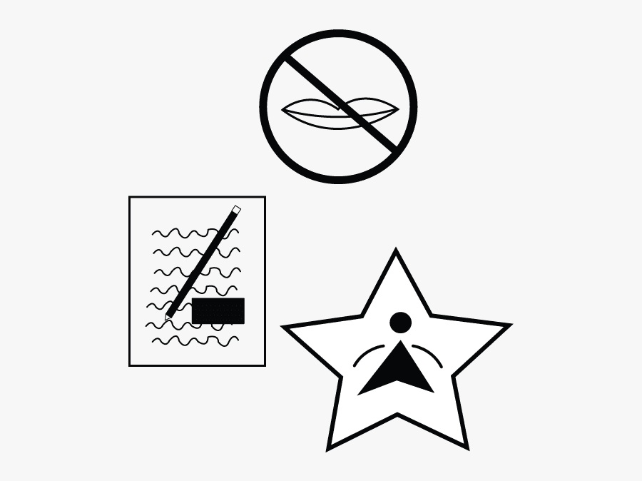 Transparent No Talking Clipart - Star Shape, Transparent Clipart