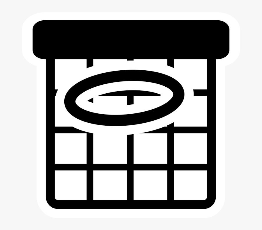 Line Art,square,computer Icons - White Calendar Icons Png, Transparent Clipart