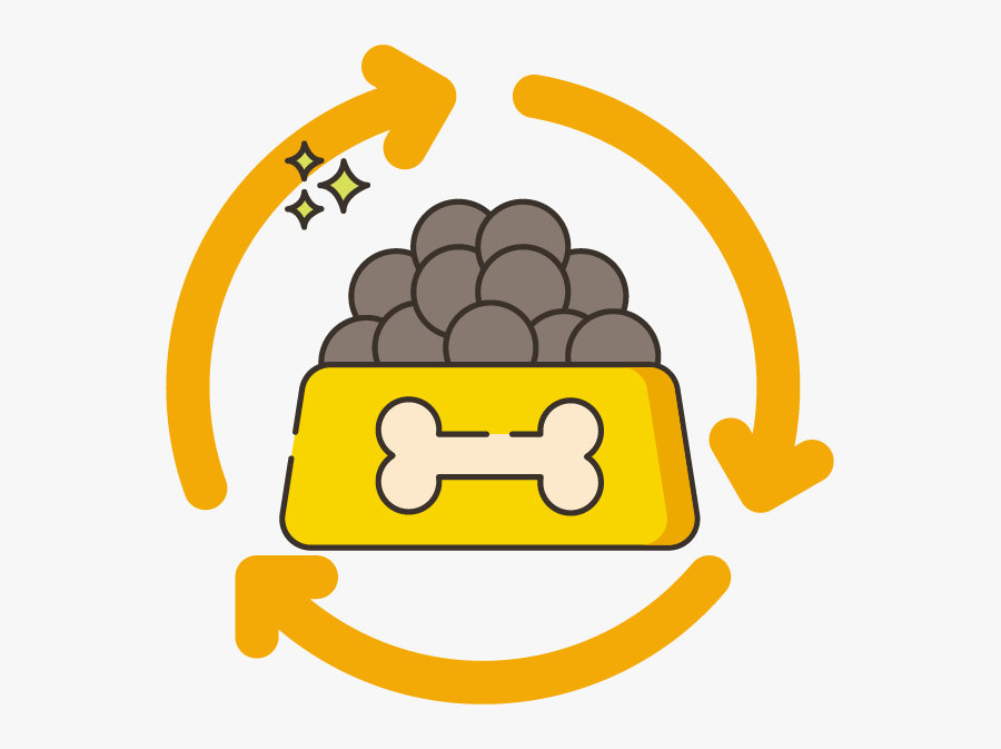 Dog Bowl Clipart - Icon, Transparent Clipart