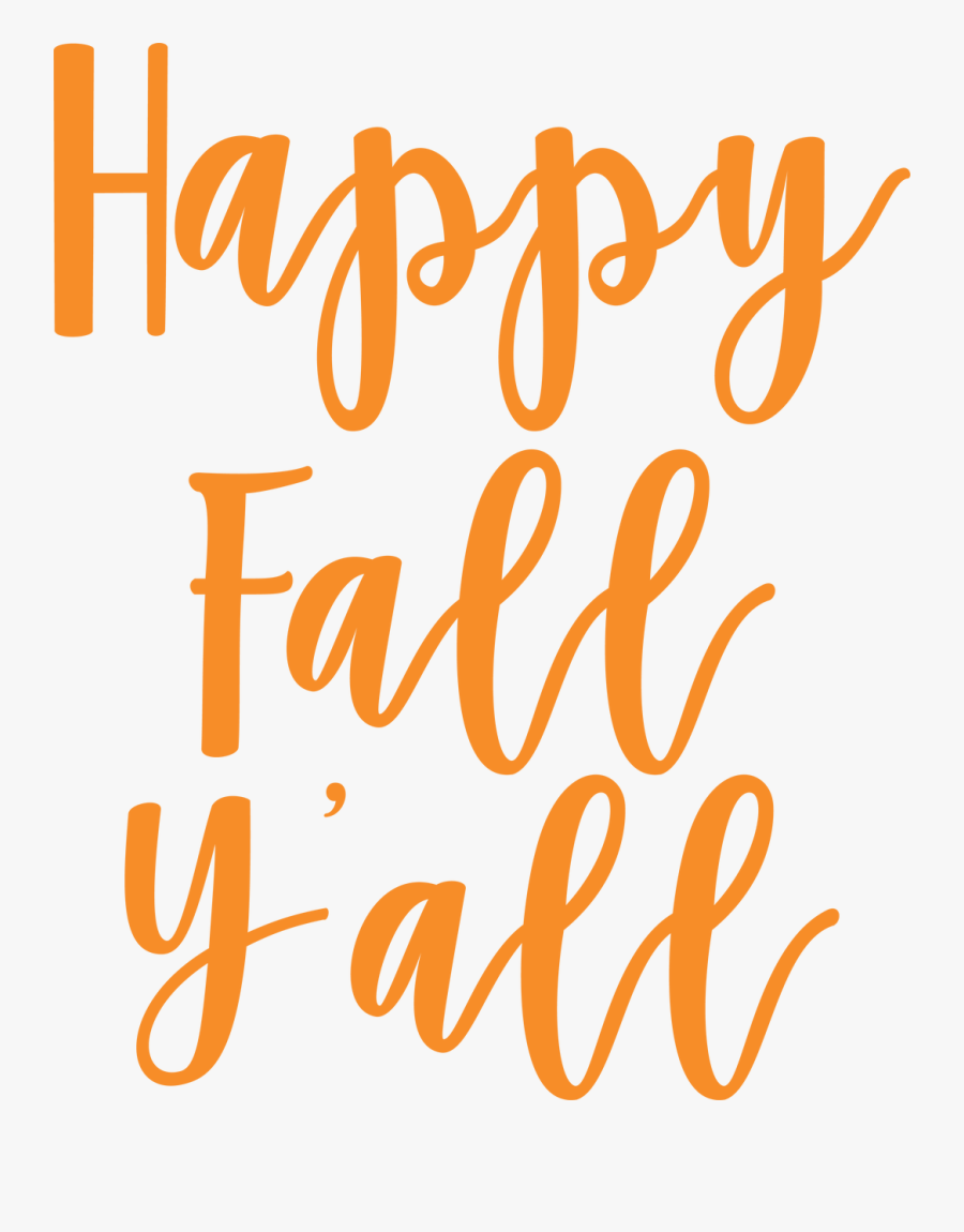 Clip Art Happy Fall Yall Images - Happy Fall Yall Svg, Transparent Clipart