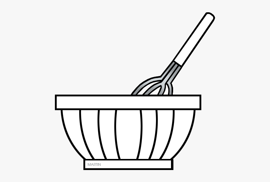 White Mixing Bowl - Black And White Mixing Bowl Clipart, Transparent Clipart