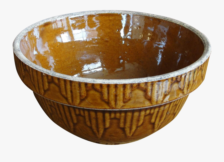 Clip Art Vintage Cinnamon Brown Embossed - Bowl, Transparent Clipart