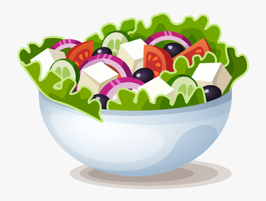 Dishes Clipart Bowl - Salad Clipart Png, Transparent Clipart