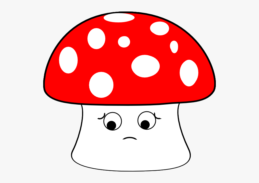 Ashamed Mushroom Clip Art - Mushroom Cute Clip Art, Transparent Clipart