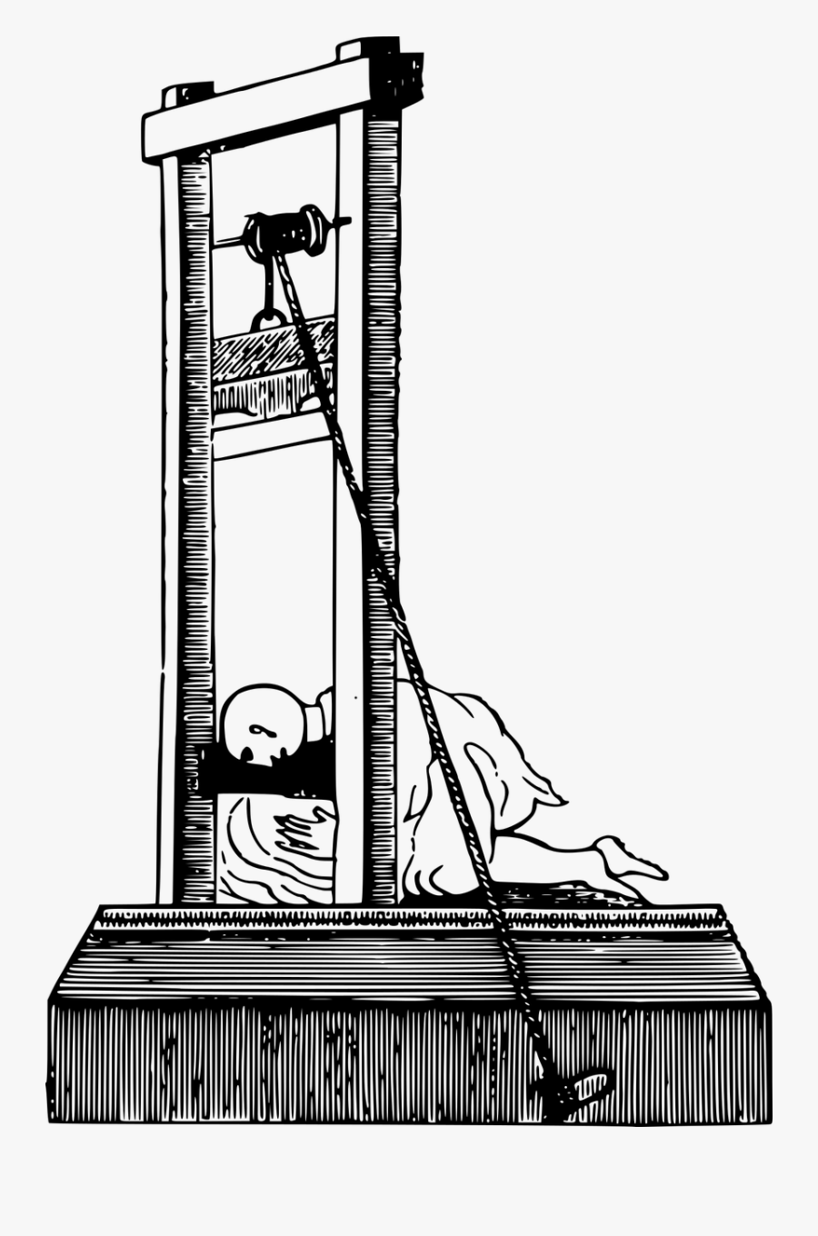 Guillotine - Giljotin Png, Transparent Clipart