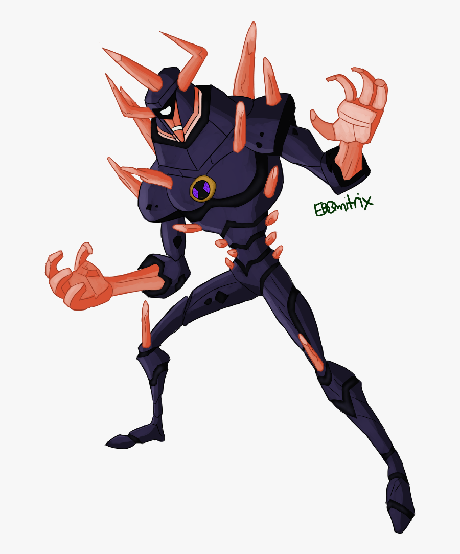 Executioner Drawing Muscle - Ben 10 Chromastone Fanart, Transparent Clipart