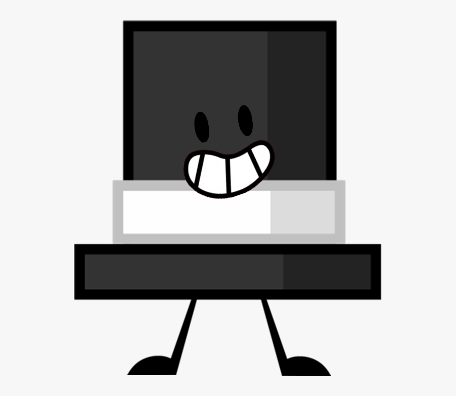 Top Hat Clipart Black Object - Bfdi Top Hat, Transparent Clipart