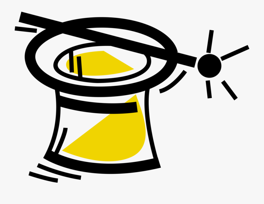 Vector Illustration Of Magician"s Top Hat With Magic, Transparent Clipart