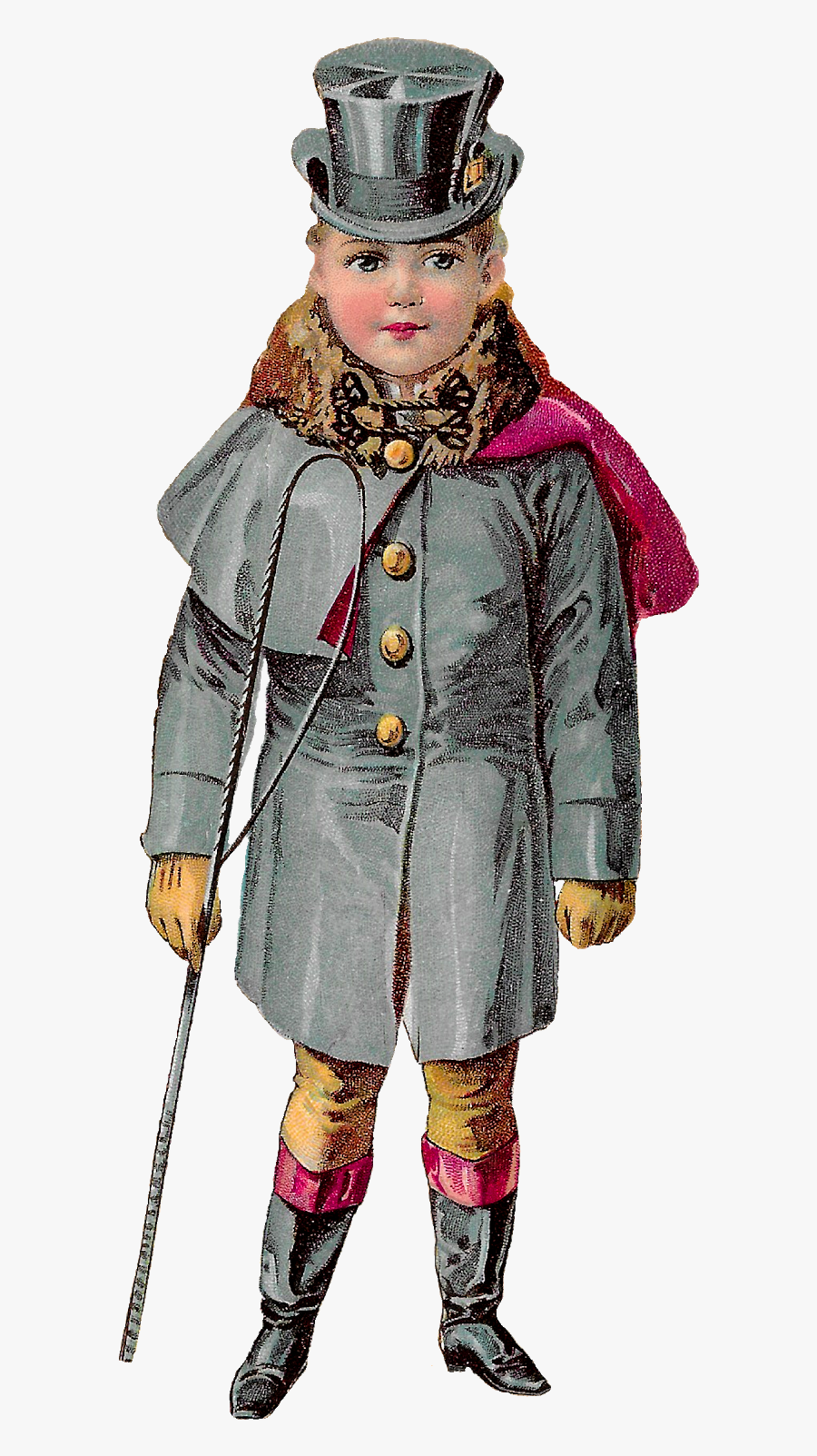 Vintage Horse Carriage Driver Fashion Outfit Image - Cross-country Skiing, Transparent Clipart