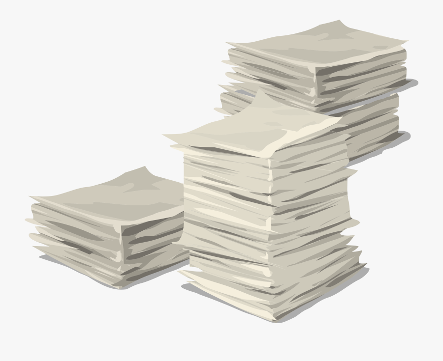 Transparent Guillotine Clipart - Stacks Of Paper Transparent, Transparent Clipart