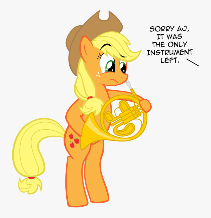 French Horn Wallpaper - Applejack French Horn, Transparent Clipart