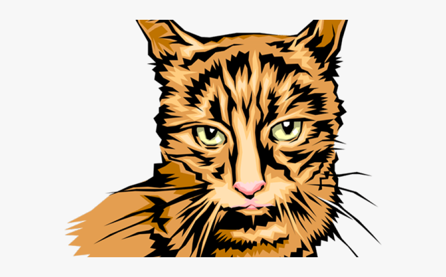 Tabby Cat Clipart Cat Head - Cat Grabs Treat, Transparent Clipart