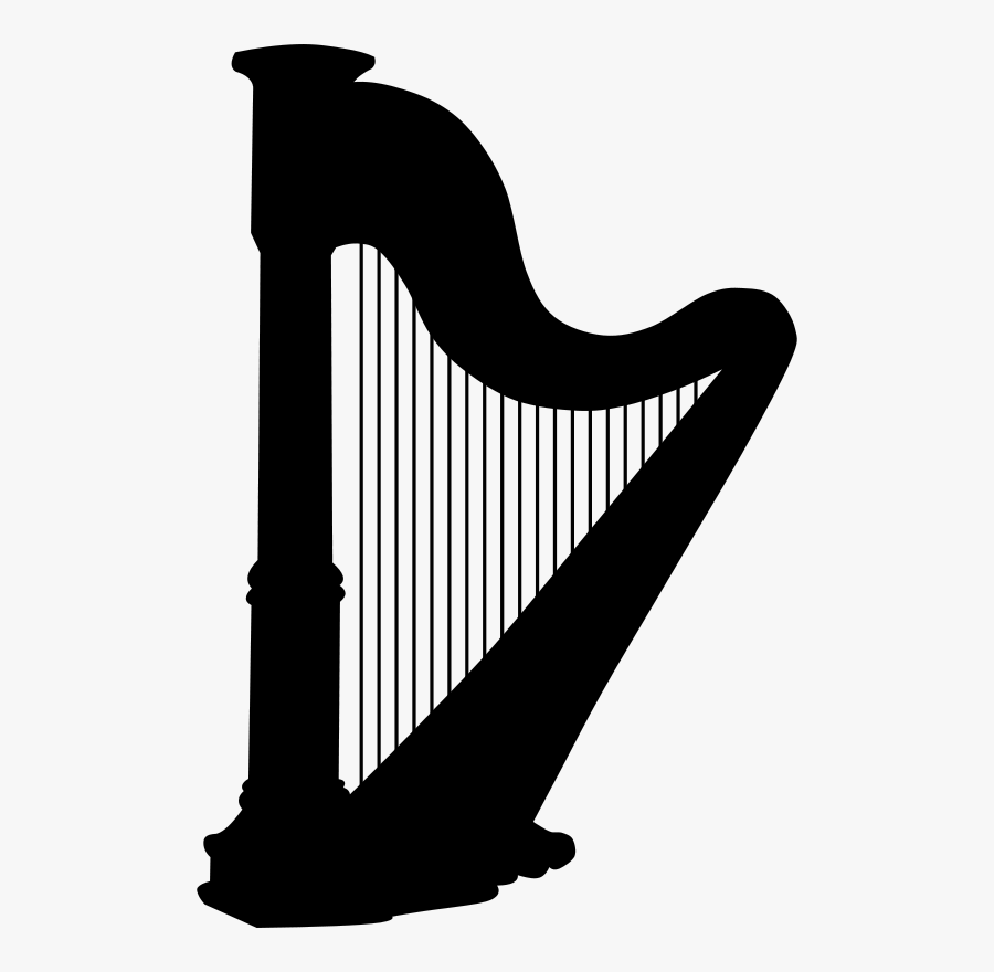 Free Eighth Note Free French Horn Free Harp - Harp Clip Art, Transparent Clipart