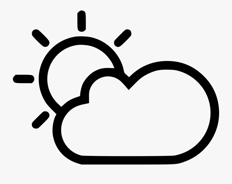 Cloud Svg Png Free - Sun Cloud Icon Png, Transparent Clipart