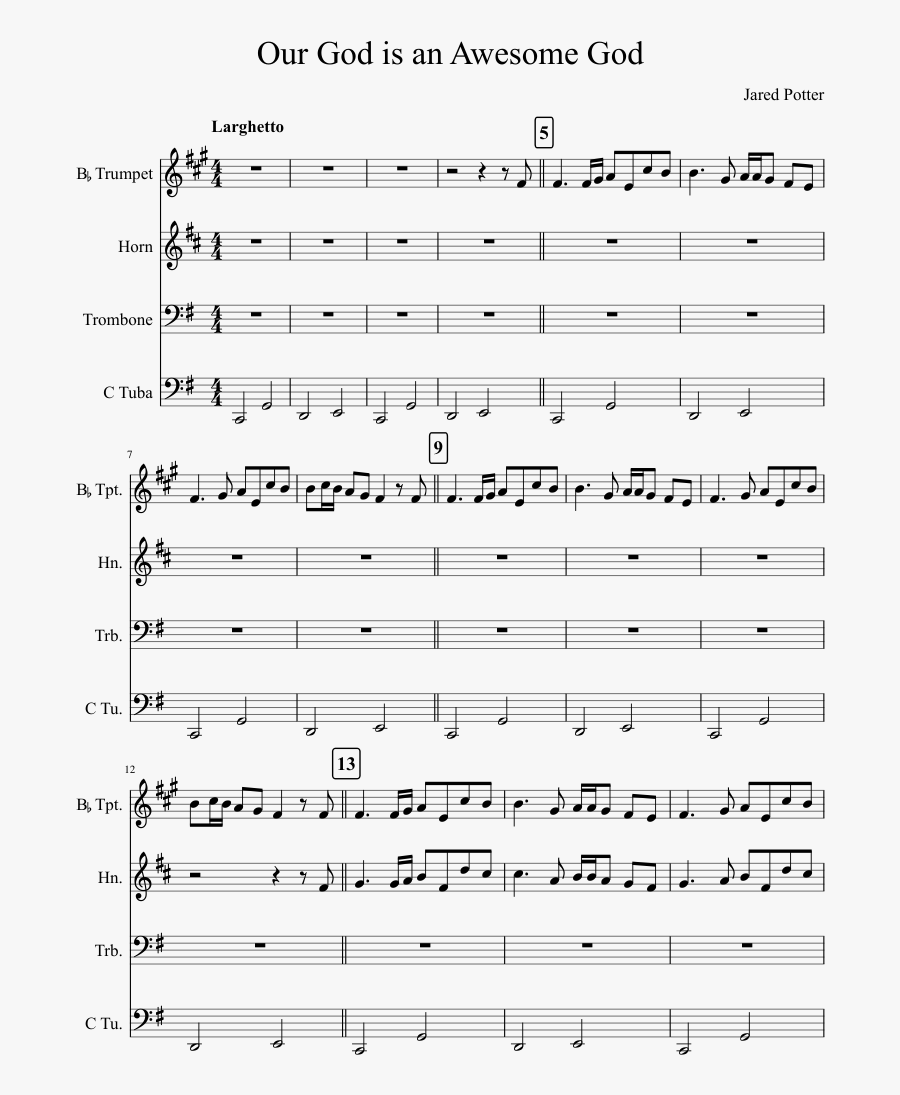 Awesome God Png - Our God Is An Awesome God Trumpet, Transparent Clipart