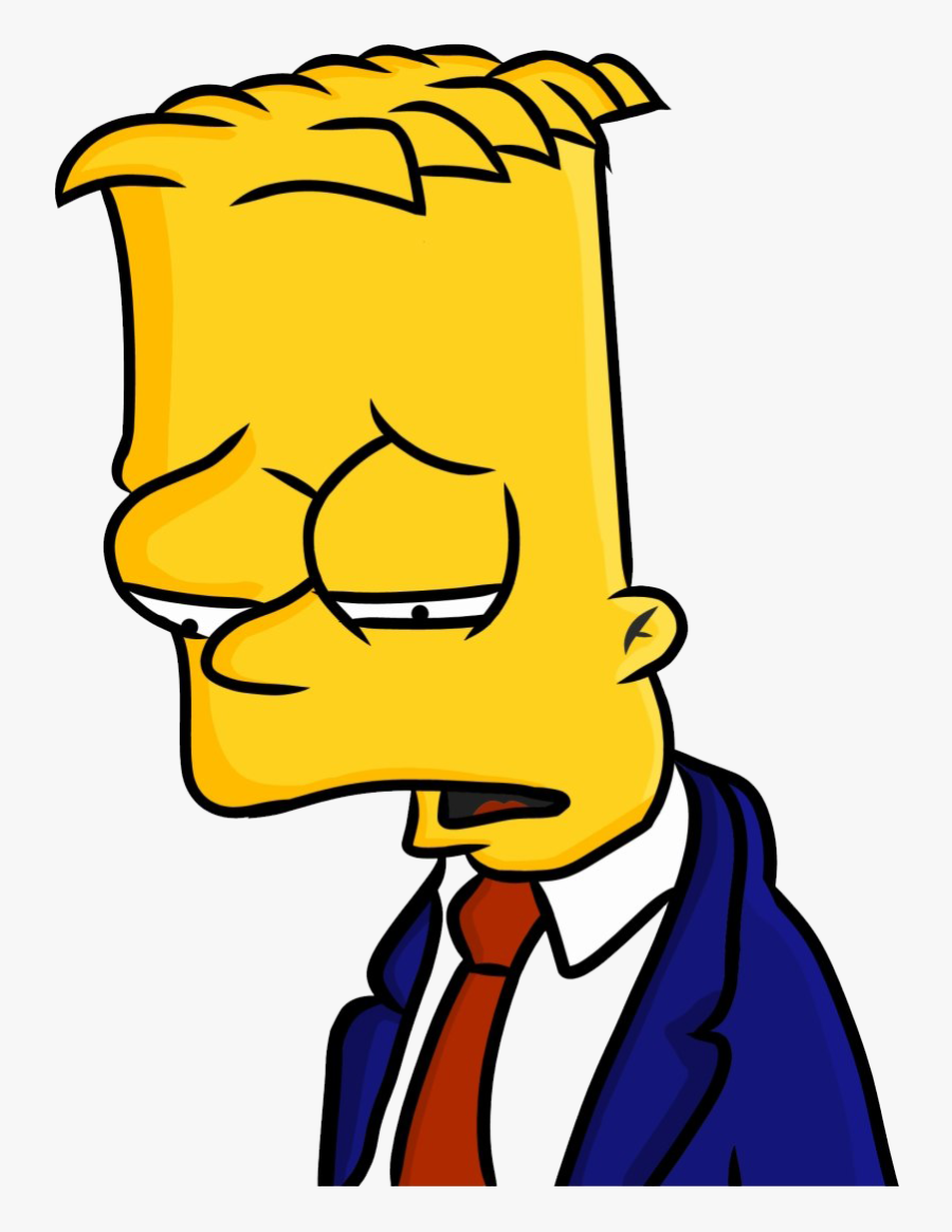 Sad Boy Png File - Simpson Bart Sad Png, Transparent Clipart