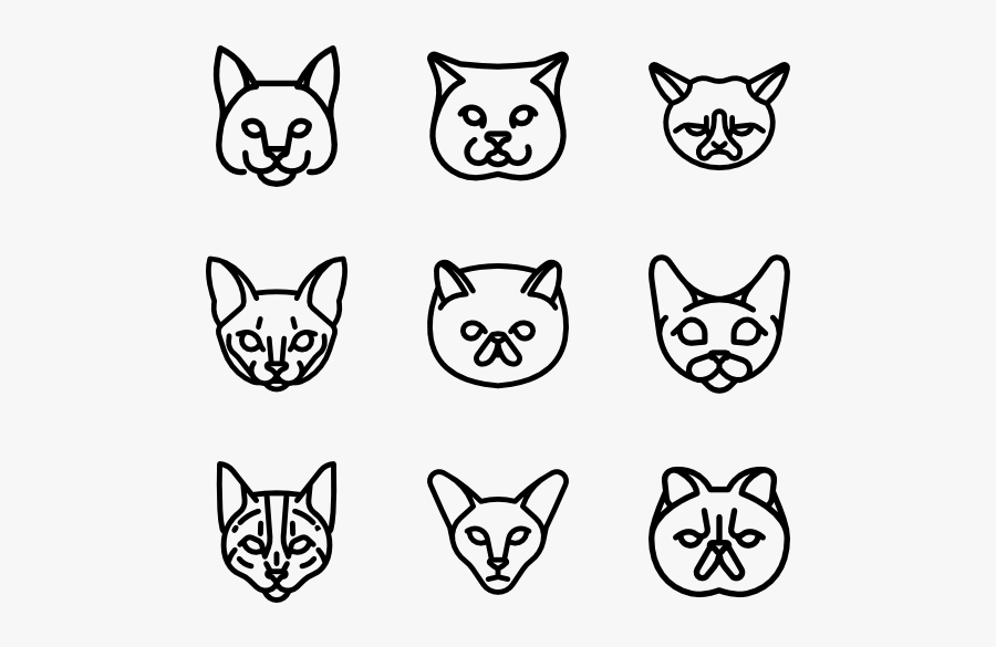 Clipart Freeuse Download Vector Head Cat - Greek Icon Transparent Background, Transparent Clipart