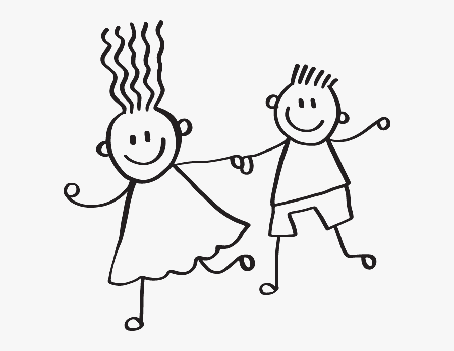 Boy And Girl Drawing, Transparent Clipart