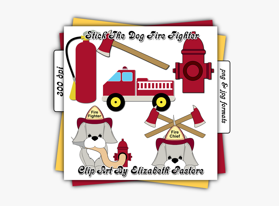 Firefighter Puppy Clip Art - Clip Art, Transparent Clipart
