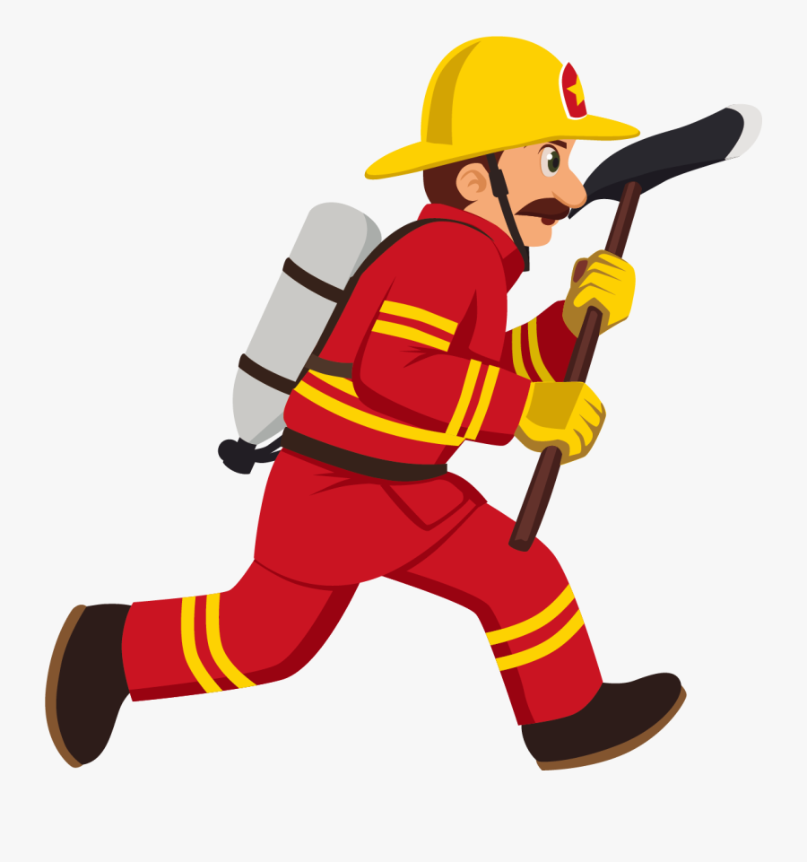 Clip Art Fire Men Cartoon - Firefighter Cartoon Png, Transparent Clipart