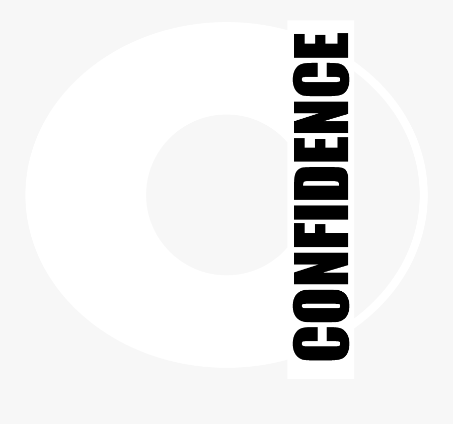 Confidence Logo Black And White Transparent Confidence - Circle, Transparent Clipart