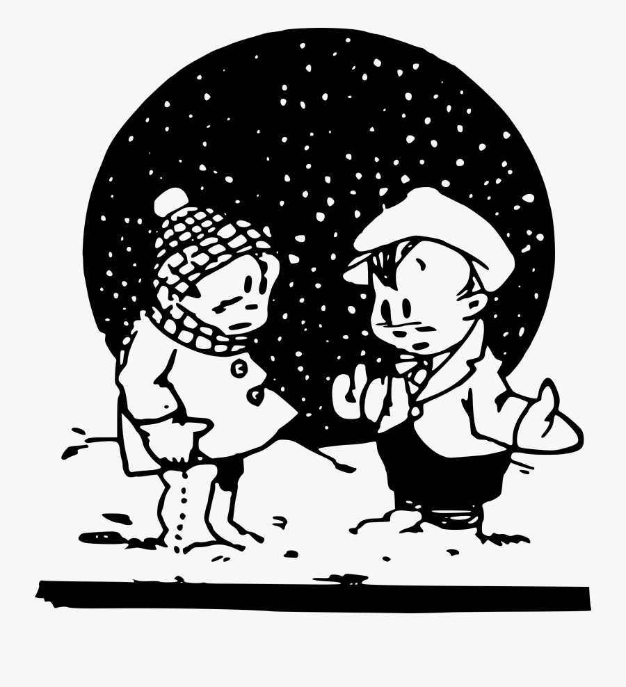 Day Clipart Snow - Snowy Clipart Black And White, Transparent Clipart