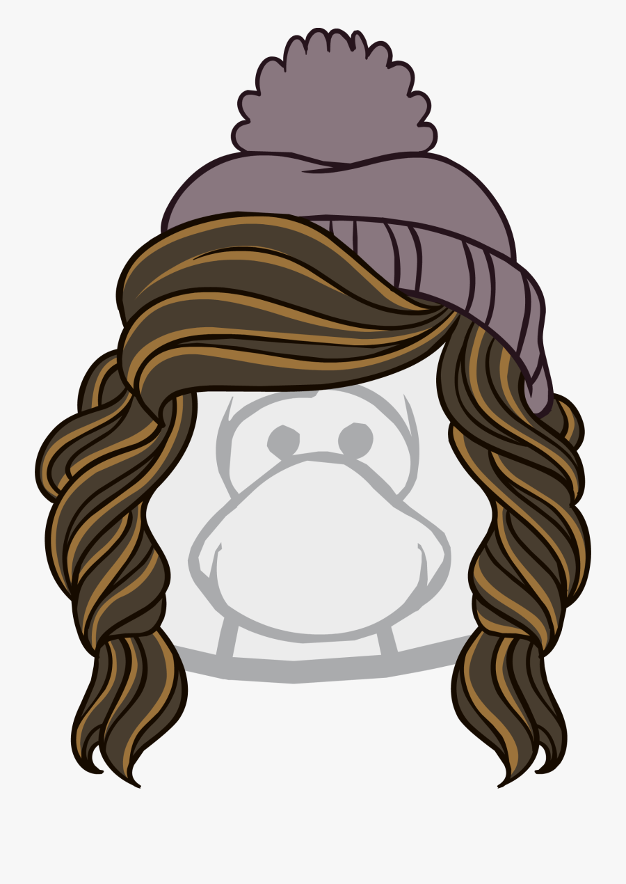 The Snow Day - Club Penguin Blonde Hair, Transparent Clipart