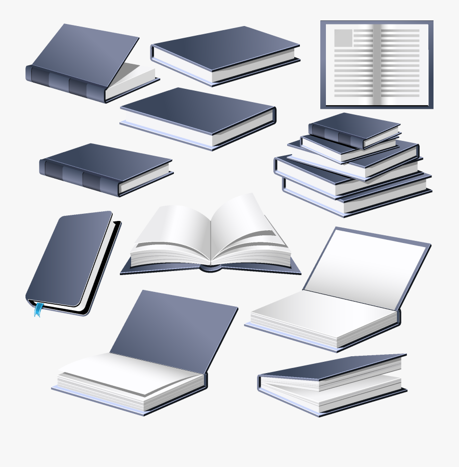 Open Book Half Side, Transparent Clipart