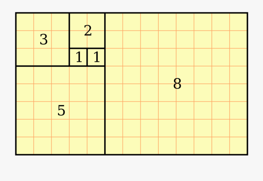 Download Fibonacci Sequence In Graphic Design Clipart - Layout Fibonacci, Transparent Clipart