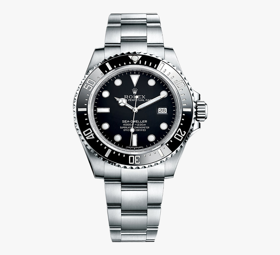 Ii Datejust Dweller Daytona Watch Rolex Watches Clipart - Omega Gmt Black White, Transparent Clipart