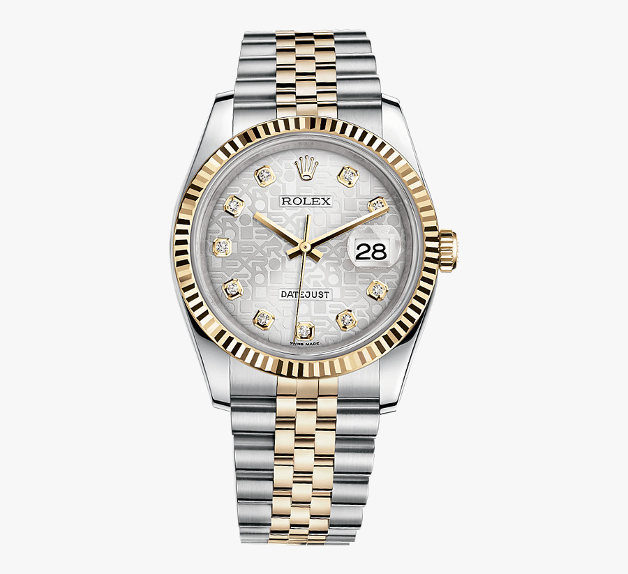 Diamond Daytona Datejust Watch Rolex Watches Source - Rolex Datejust Gold Silver, Transparent Clipart