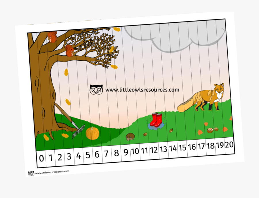 Transparent Number Line Clipart 0 - Activity Of Autumn Season, Transparent Clipart
