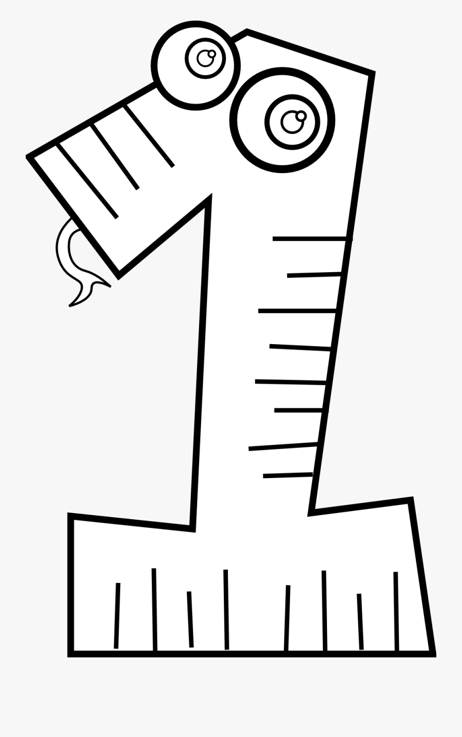 Number 1 Black Clipart - Alfonso Lipniūno Progimnazija, Transparent Clipart